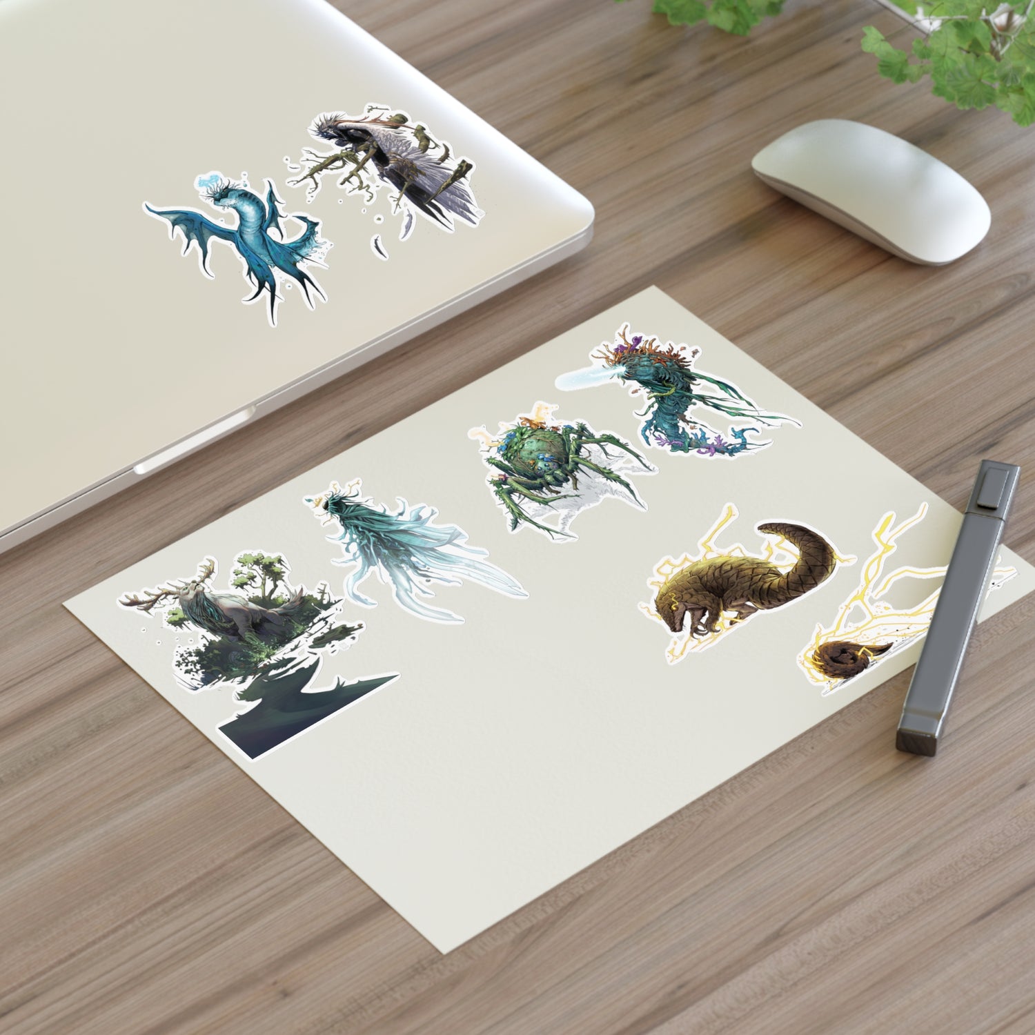 Exalted Wilds Bestiary Sticker Sheet