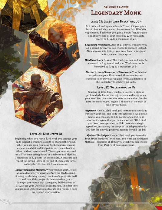 Ariadne's Guide to Legendary Characters | Codex Sourcebooks – Ariadne's ...