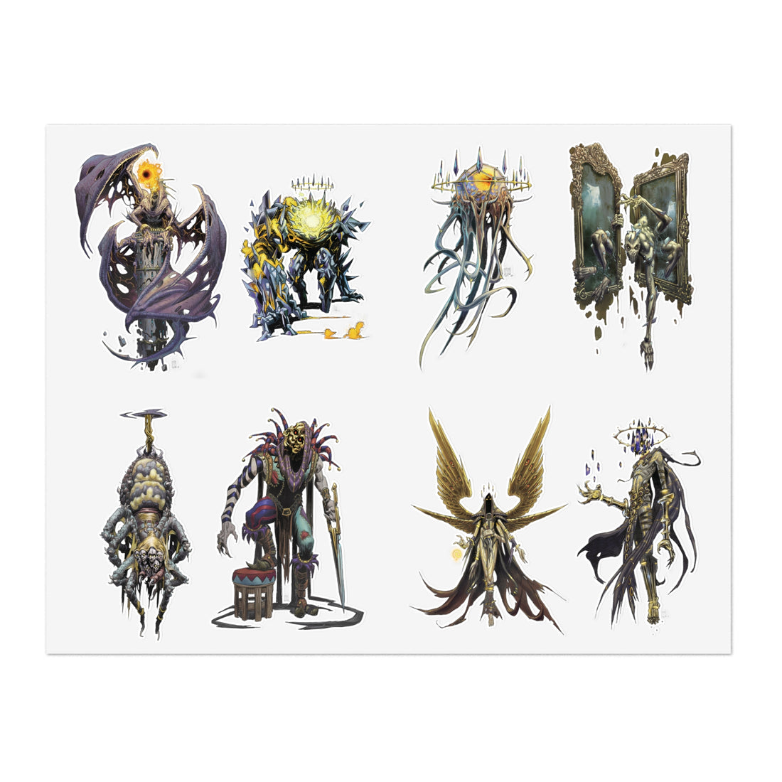 The City of Mirrors Bestiary Sticker Sheet